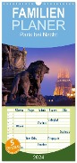 Familienplaner 2024 - Paris bei Nacht mit 5 Spalten (Wandkalender, 21 x 45 cm) CALVENDO - Rainer Mirau