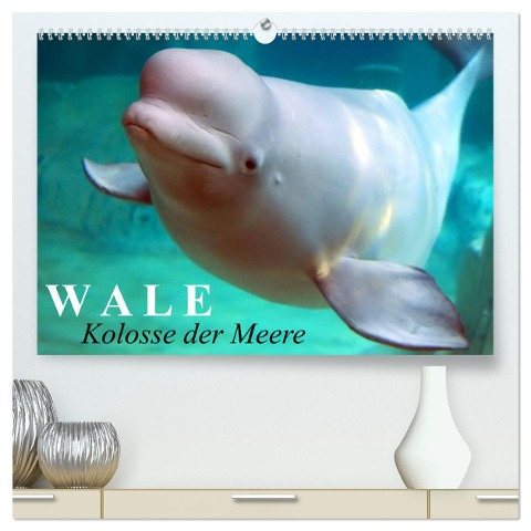 Wale - Kolosse der Meere (hochwertiger Premium Wandkalender 2025 DIN A2 quer), Kunstdruck in Hochglanz - Elisabeth Stanzer