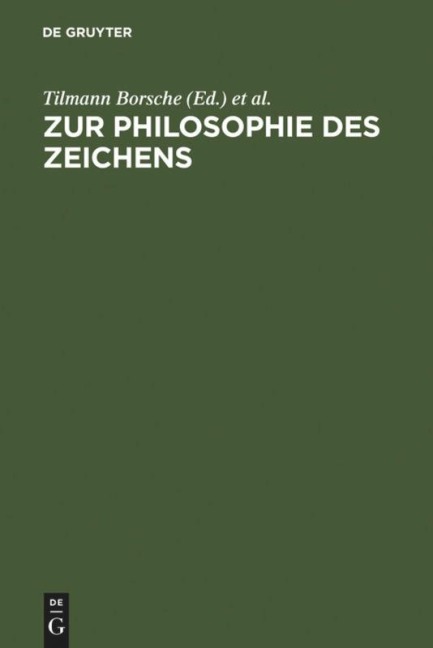 Zur Philosophie des Zeichens - 