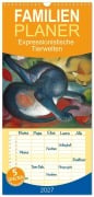 Cover-Bild zum Titel 'Familienplaner 2027 - Expressionistische Tierwelten mit 5 Spalten (Wandkalender, 21 x 45 cm) CALVENDO' von 'Peter Balan'