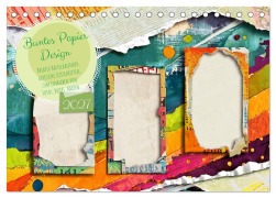 Cover-Bild zum Titel 'Buntes Papier Design (Tischkalender 2027 DIN A5 quer), CALVENDO Monatskalender' von 'Marlise Gaudig'