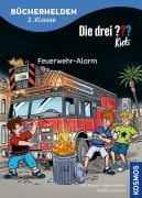 Cover-Bild zum Titel 'Die drei ??? Kids, Bücherhelden 2. Klasse, Feuerwehr-Alarm' von 'Ulf Blanck, Boris Pfeiffer'