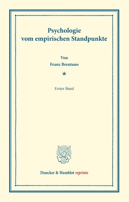 Psychologie vom empirischen Standpunkte - Franz Brentano