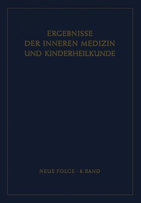 Ergebnisse der Inneren Medizin und Kinderheilkunde - L. Heilmeyer, B. De Rudder, E. Glanzmann, R. Schoen