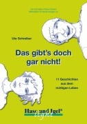 Cover-Bild zum Titel 'Das gibt's doch gar nicht. Begleitmaterial' von 'Ute Schreiber, Petra Golisch'