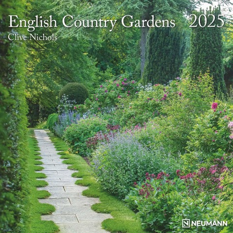 English Country Gardens 2025 - Wand-Kalender - Broschüren-Kalender - 30x30 - 30x60 geöffnet - Garten - 