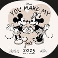 Mickey & Friends 2025 30X30 Familienplaner - 
