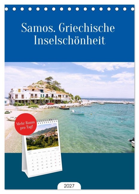 Tischplaner 2027 - Samos. Griechische Inselschönheit (A5 Tischkalender zum Aufstellen) CALVENDO - Hanna Wagner