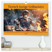 Cover-Bild zum Titel 'Tierisch lustige Grillmeister (hochwertiger Premium Wandkalender 2026 DIN A2 quer), Kunstdruck in Hochglanz' von 'Peter Rübsamen'
