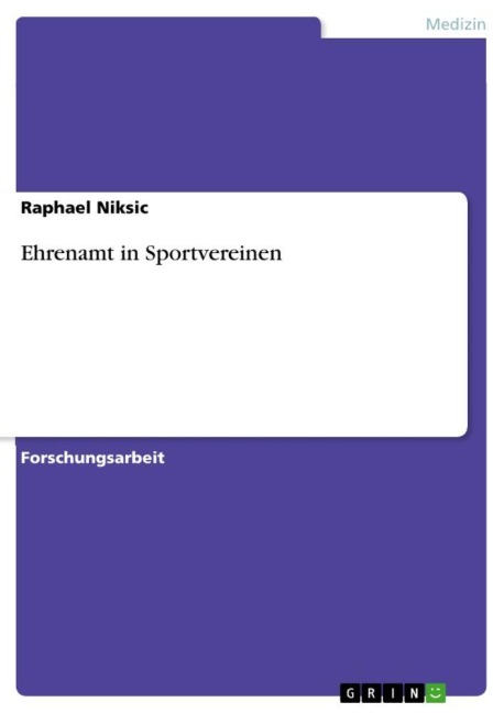 Ehrenamt in Sportvereinen - Raphael Niksic