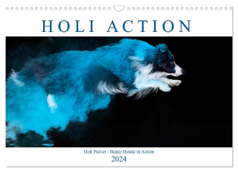 Holi Action (Wandkalender 2024 DIN A3 quer), CALVENDO Monatskalender - Fotodesign Verena Scholze