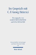 Cover-Bild zum Titel 'Im Gespräch mit C. F. Georg Heinrici' von ''