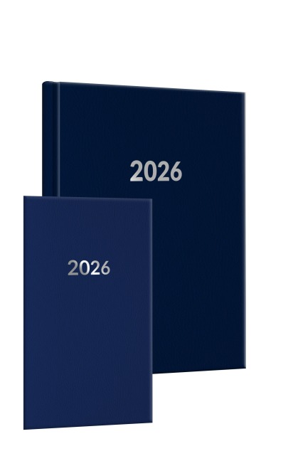 Buchkalender-Set: Buchkalender & Wochenplaner 2026 blau - 