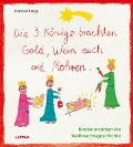 Cover-Bild zum Titel 'Die drei Könige brachten Gold, Wein auch und Möhren - Kinder erzählen die Weihnachtsgeschichte' von 'Hartmut Ronge'