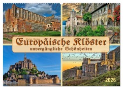 Europäische Klöster - unvergängliche Schönheiten (Wandkalender 2026 DIN A2 quer), CALVENDO Monatskalender - Peter Roder