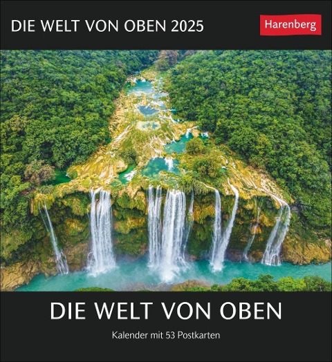Die Welt von oben Postkartenkalender 2025 - Kalender mit 53 Postkarten - 