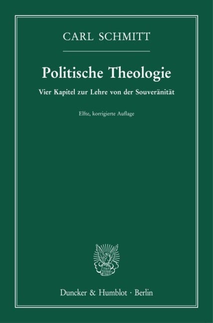 Politische Theologie. - Carl Schmitt