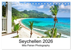 Cover-Bild zum Titel 'Seychellen Paradies 2026 (Tischkalender 2026 DIN A5 quer), CALVENDO Monatskalender' von 'Mila Pairan'