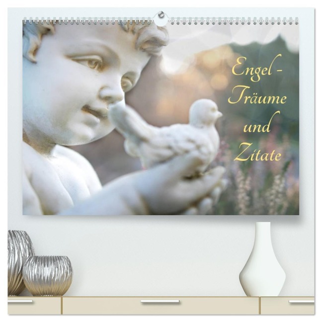 Engel - Träume und Zitate (hochwertiger Premium Wandkalender 2026 DIN A2 quer), Kunstdruck in Hochglanz - Tanja Riedel