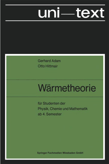 Wärmetheorie - Otto Hittmair, Gerhard Adam