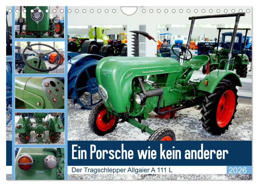Ein Porsche wie kein anderer - Der Tragschlepper Allgaier A 111 L (Wandkalender 2026 DIN A4 quer), CALVENDO Monatskalender - Henning von Löwis of Menar