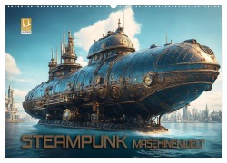 Cover-Bild zum Titel 'Steampunk Maschinenwelt (Wandkalender 2026 DIN A2 quer), CALVENDO Monatskalender' von 'Renate Utz'