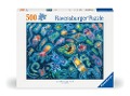Cover-Bild zum Titel 'Erwachsenenpuzzle 500 Teile - Farbenfrohe Quallen' von ''