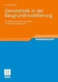 Cover-Bild zum Titel 'Geostatistik in der Baugrundmodellierung' von 'Christian Gau'