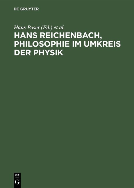 Hans Reichenbach, Philosophie im Umkreis der Physik - 