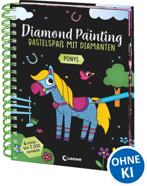 Diamond Painting - Bastelspaß mit Diamanten - Ponys - 