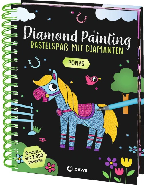 Diamond Painting - Bastelspaß mit Diamanten - Ponys - 