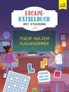 Cover-Bild zum Titel 'Mein Escape-Rätsel Stickerbuch Flucht aus dem Klassenzimmer' von ''