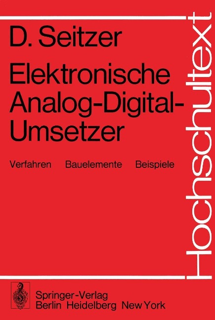 Elektronische Analog-Digital-Umsetzer - D. Seitzer