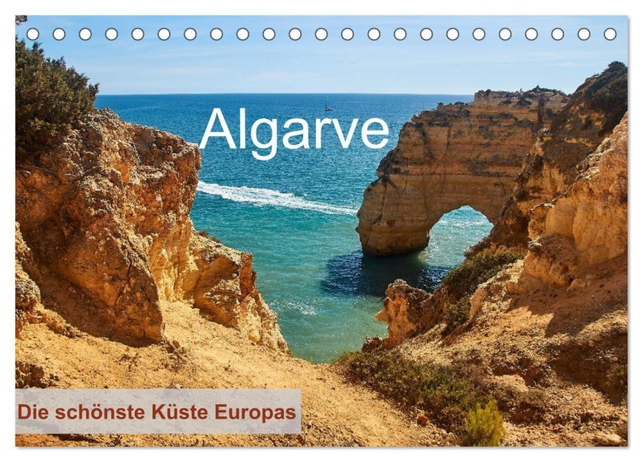 Algarve - Die schönste Küste Europas (Tischkalender 2027 DIN A5 quer), CALVENDO Monatskalender - Jakob Otto