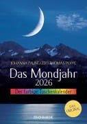 Cover-Bild zum Titel 'Das Mondjahr 2026 - Der farbige Taschenkalender' von 'Johanna Paungger, Thomas Poppe'