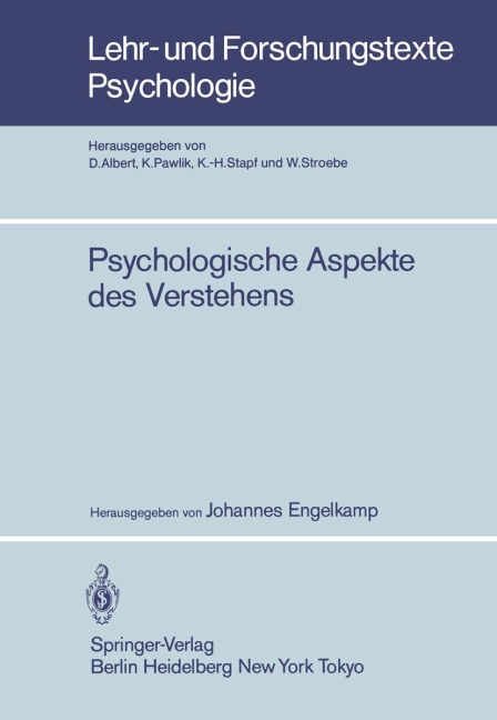 Psychologische Aspekte des Verstehens - 