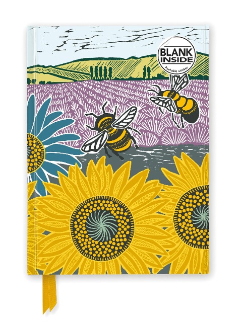 Kate Heiss: Sunflower Fields (Foiled Blank Journal) - 