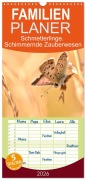 Familienplaner 2026 - Schmetterlinge. Schimmernde Zauberwesen mit 5 Spalten (Wandkalender, 21 x 45 cm) CALVENDO - Aneta Zofia Brinker