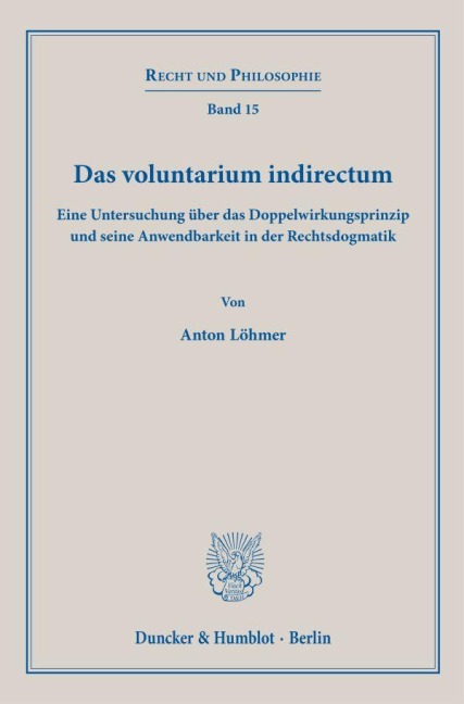 Das voluntarium indirectum - Anton Löhmer