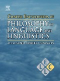 Cover-Bild zum Titel 'Concise Encyclopedia of Philosophy of Language and Linguistics' von ''