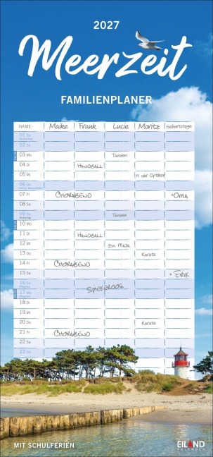 Meerzeit Familienplaner 2027 - 