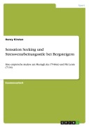 Cover-Bild zum Titel 'Sensation Seeking und Stressverarbeitungsstile bei Bergsteigern' von 'Henry Kirsten'