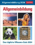Allgemeinbildung Tagesabreißkalender 2024. Quiz-Kalender mit spannenden Fragen für jeden Tag. Abreißkalender 2024 mit Informationen aus allen Wissensgebieten. Tischkalender 2024 - Berthold Budde