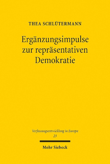 Ergänzungsimpulse zur repräsentativen Demokratie - Thea Schlütermann