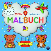 Cover-Bild zum Titel 'Malbuch ab 1 Jahr: Mein 1. liebstes Malbuch' von ''