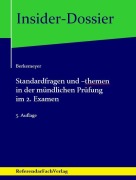 Cover-Bild zum Titel 'Standardfragen und -themen in der mündlichen Prüfung im 2. Examen' von 'Michael Berkemeyer'