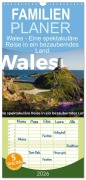 Familienplaner 2026 - Wales - Eine spektakuläre Reise in ein bezauberndes Land. mit 5 Spalten (Wandkalender, 21 x 45 cm) CALVENDO - M. Scott