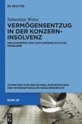 Cover-Bild zum Titel 'Vermögensentzug in der Konzerninsolvenz' von 'Sebastian Weiss'