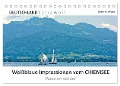 Weißblaue Impressionen vom Chiemsee (Tischkalender 2025 DIN A5 quer), CALVENDO Monatskalender - Dieter-M. Wilczek