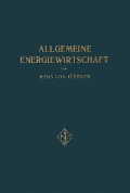Cover-Bild zum Titel 'Allgemeine Energiewirtschaft' von 'Hans von Jüpter'
